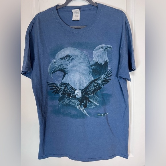 VNTG-Look Eagle Print Tee - Picture 1 of 5